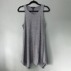 Grey and White stripped Forever 21 Dress